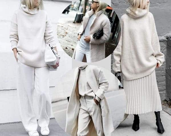 porter un manteau blanc