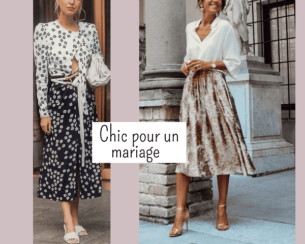 porter jupe midi mariage 